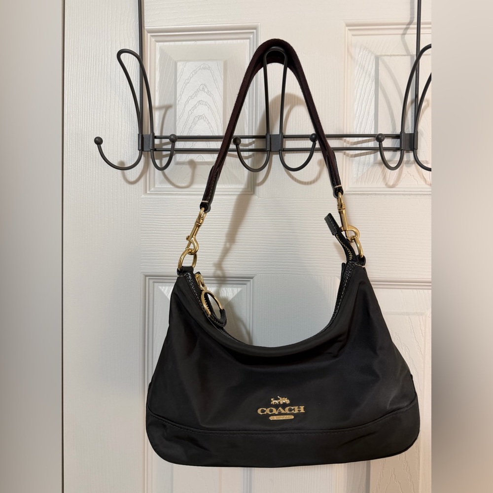 Coach Black Crossbody Bag with Gold Details - Picture 3 of 3